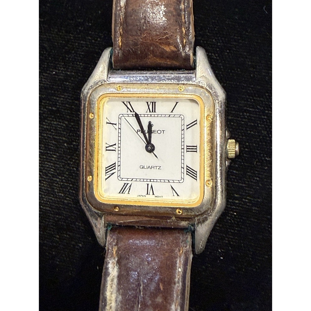 Lot of 2 Vintage Peugeot Quartz Watches –‎ Gold Tone, For Repair/Parts - Picture 8 of 8